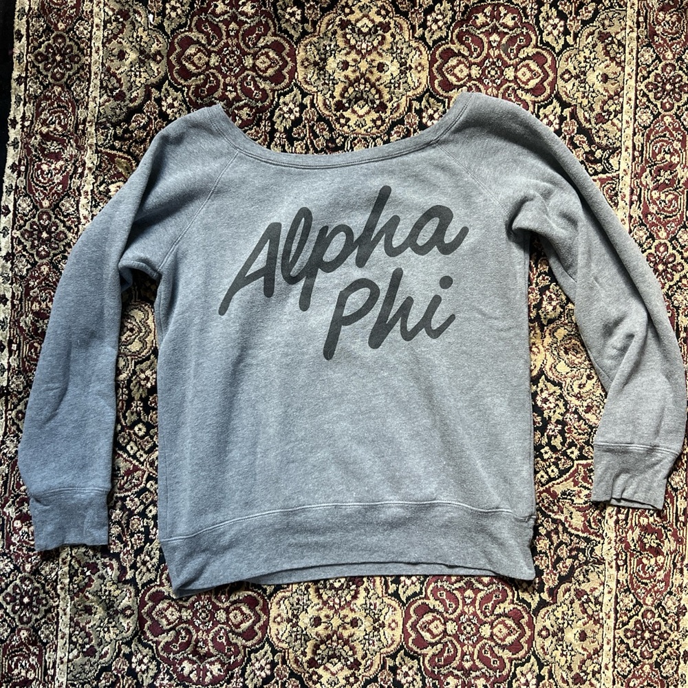 Gray Alpha Phi Sweatshirt